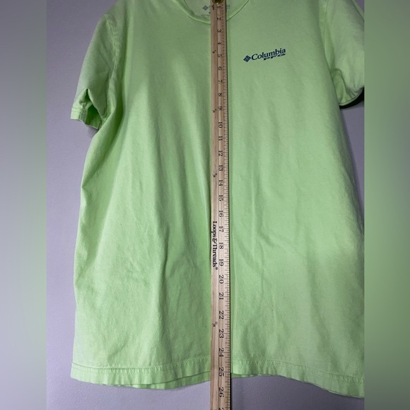 Columbia PFG tshirt lime green florescent size large - Picture 5 of 6